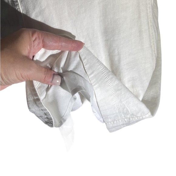 Maeve -Anthropologie Elspeth linen white dress. Size 0. So flattering - Picture 11 of 16